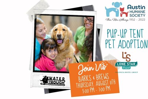 Pet Friendly Happy Hour and Pet Adoption event in Austin